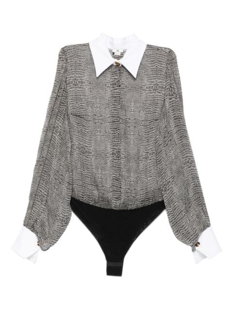 ELISABETTA FRANCHI collared shirt bodysuit