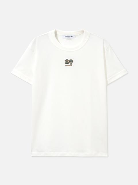 LACOSTE EMBROIDERY ACCENT JERSEY T-SHIRT