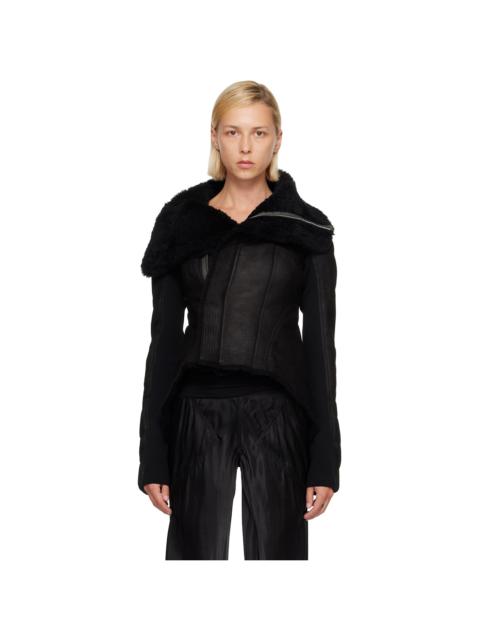 Rick Owens Black Tower Naska Shearling Jacket