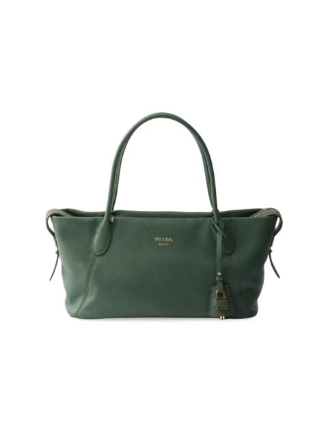 Prada Women's Leather Top Handle Bag - Green