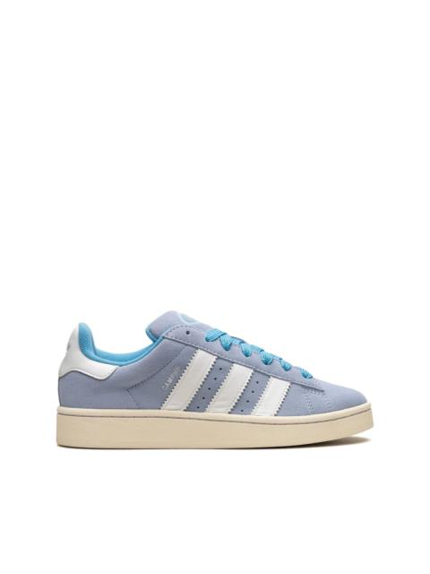 adidas calf-leather round-toe sneakers