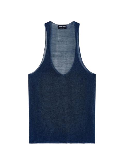EMPORIO ARMANI V-neck top