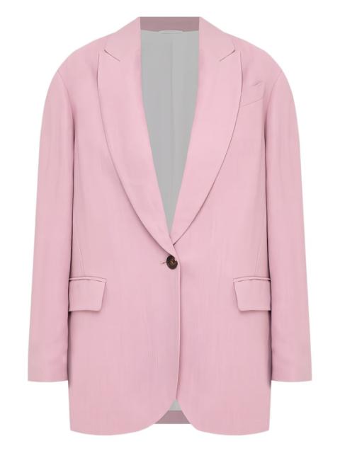 Brunello Cucinelli single-button long-sleeve blazer