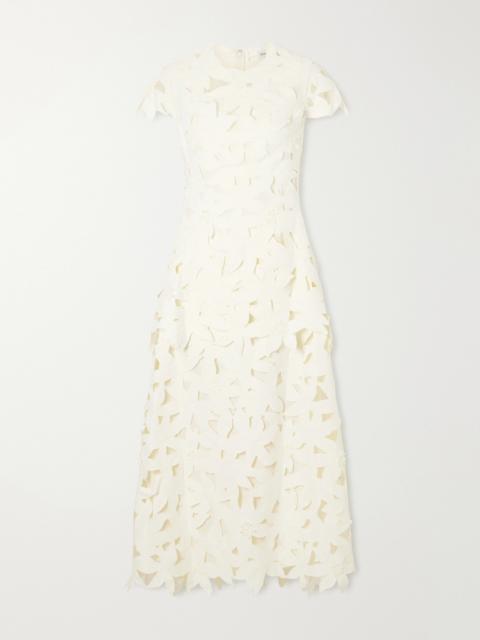 SIMKHAI Broderie Anglaise Crepe Gown