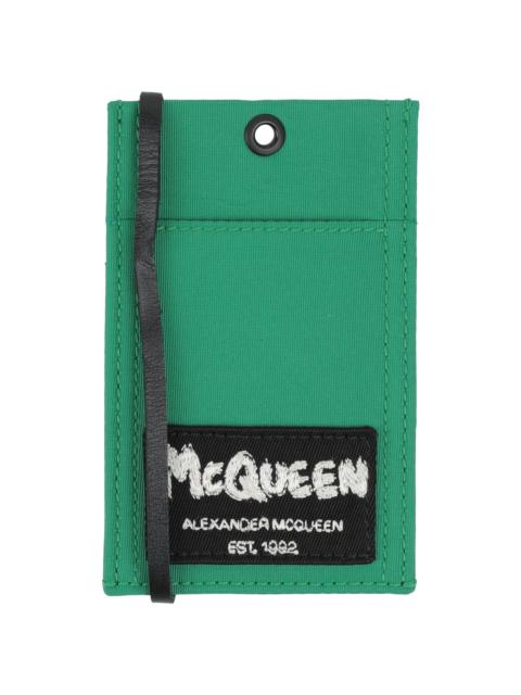 Alexander McQueen Green Men's Document Holder