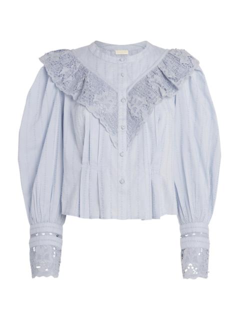 ULLA JOHNSON Esther Long Sleeve Blouse