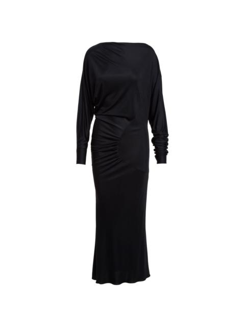The Oron ruched maxi dress