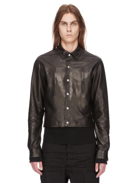 Rick Owens Alice Strobe leather shirt jacket