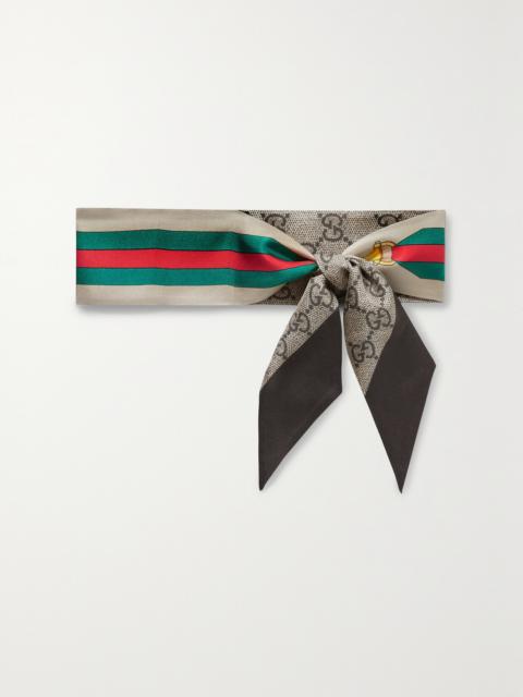 GUCCI Printed Silk-twill Scarf