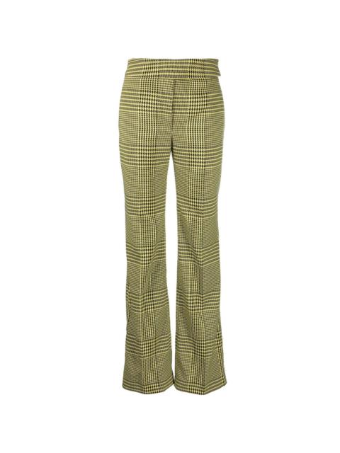 ALEXANDRE VAUTHIER houndstooth-print flared trousers