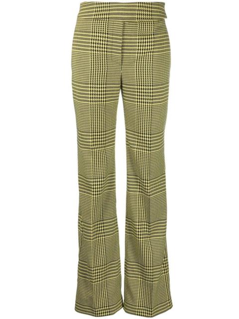 ALEXANDRE VAUTHIER houndstooth-print flared trousers