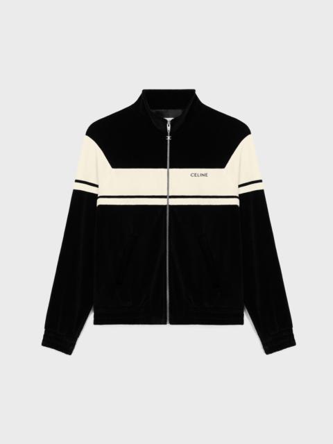 CELINE celine tracksuit jacket in velvet jersey