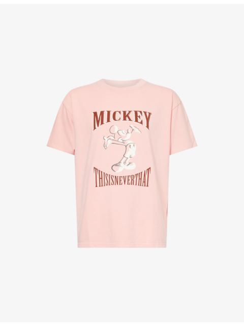 thisisneverthat® thisisneverthat x Disney Open Arms Mickey Printed Cotton T-Shirt