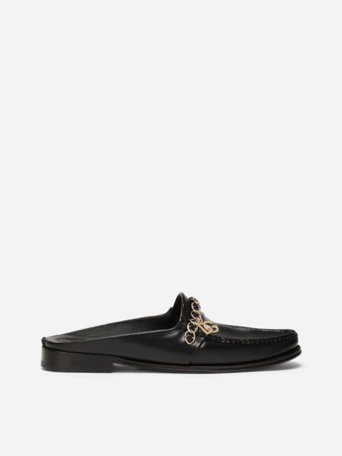 Dolce & Gabbana Calfskin nappa Visconti slippers