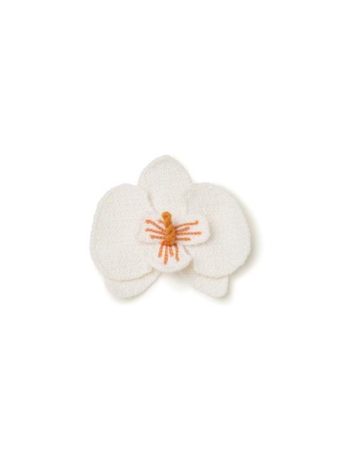 Orchid Embroidered Brooch