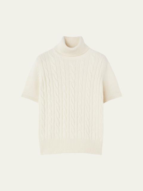 Jubilee Cable Baby Cashmere Turtleneck Sweater