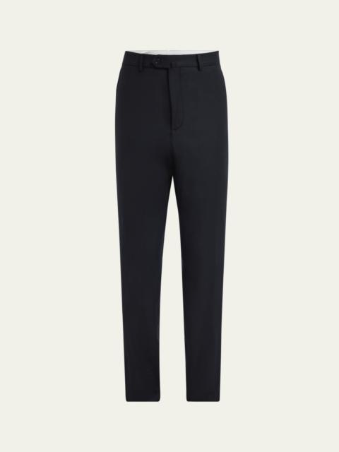 Loro Piana Men's Carlo Cashmere Flannel Trousers