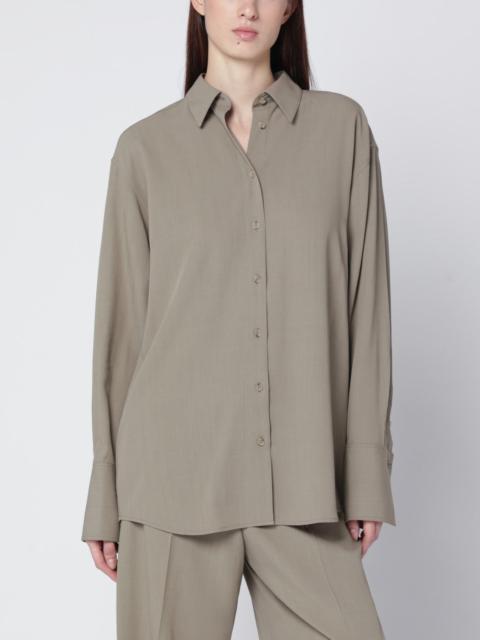 TOTEME Taupe wool-blend shirt