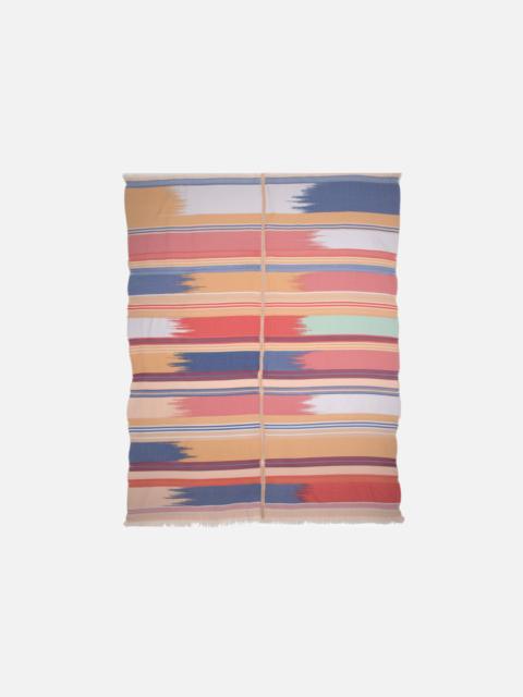 The Elder Statesman BLANKET STRIPE WOVEN THROW