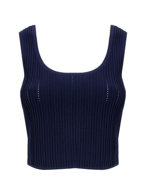 SIMKHAI Rylan pointelle-knit tank top