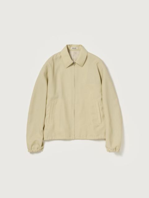 AURALEE WOOL KID MOHAIR HOPSACK ZIP BLOUSON