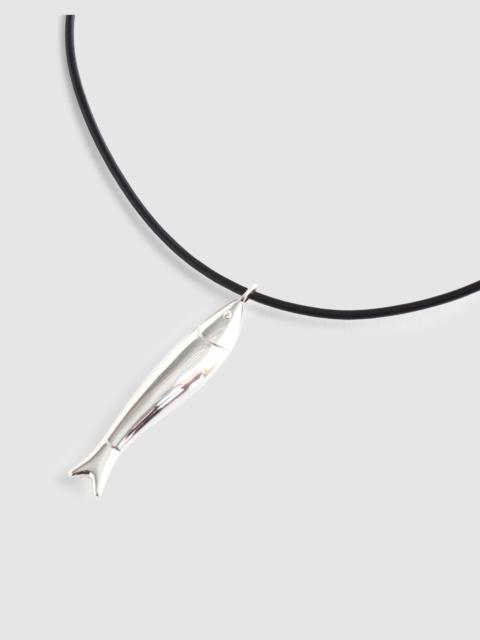 Madewell Fish Pendant Cord Necklace