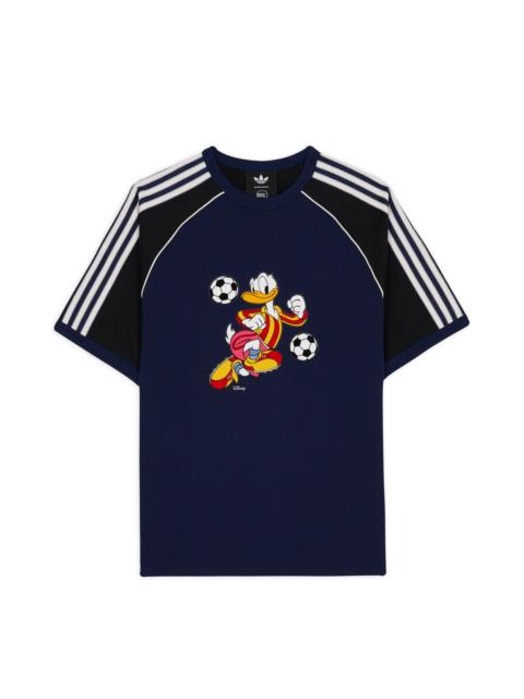 BRAIN DEAD Brain Dead x Disney x Adidas Panelled Raglan Donald Duck T-shirt - Navy