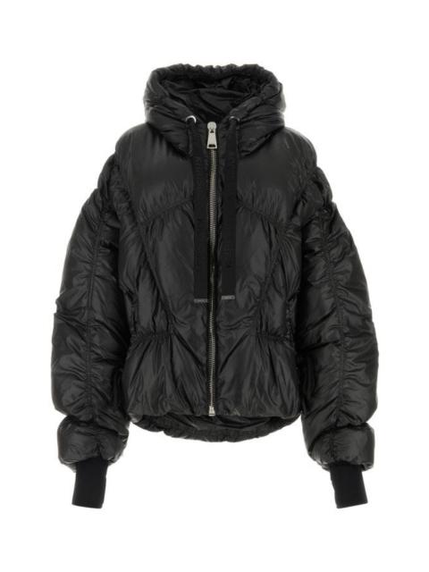 Black polyester Puff down jacket