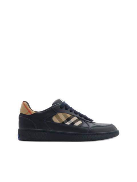 Burberry check-panelled sneakers