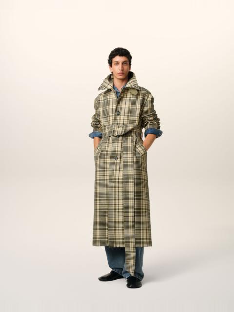 AMI Paris BEIGE BOUNDED BELTED MAC