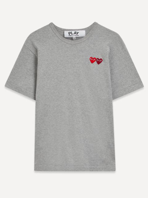 Comme des Garçons PLAY Double Heart Badge T-Shirt