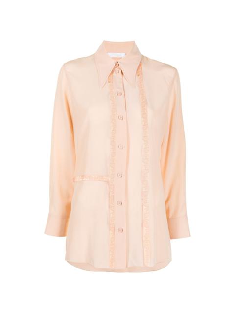Chloé lace trim shirt