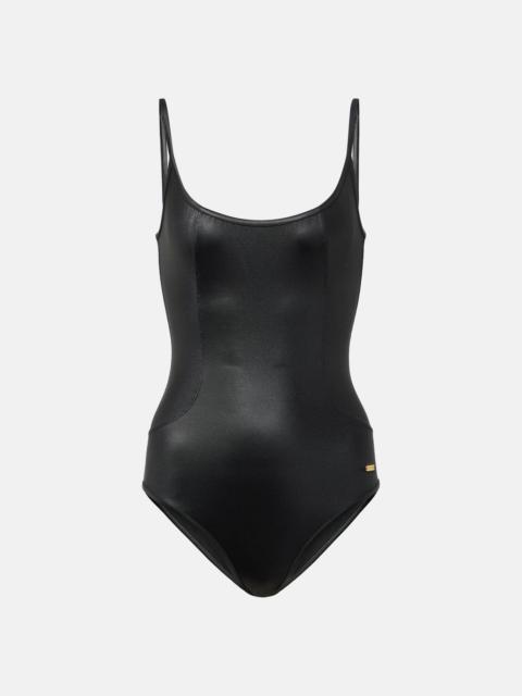 Scoop-neck swimsuit