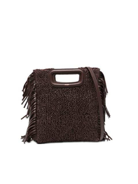 maje fringe top-handle tote bag
