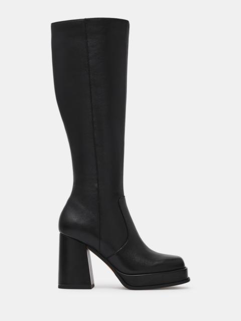 STEVE MADDEN ODELIA BLACK LEATHER
