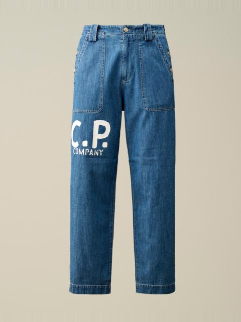 C.P. Company Blu Loose Pants