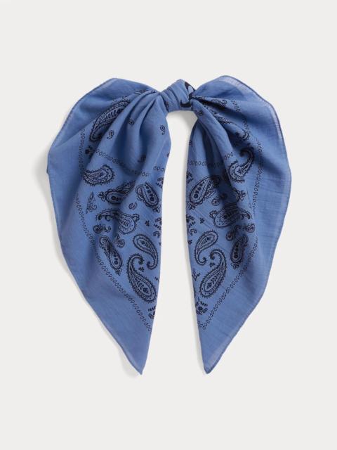 Polo Ralph Lauren Logo Paisley Cotton Bandanna