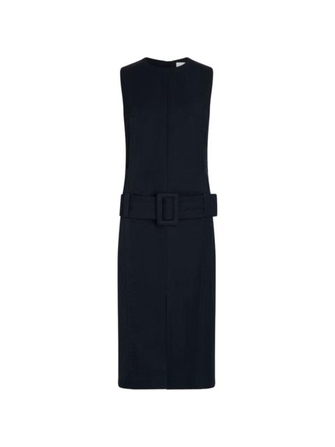 belted midi dress