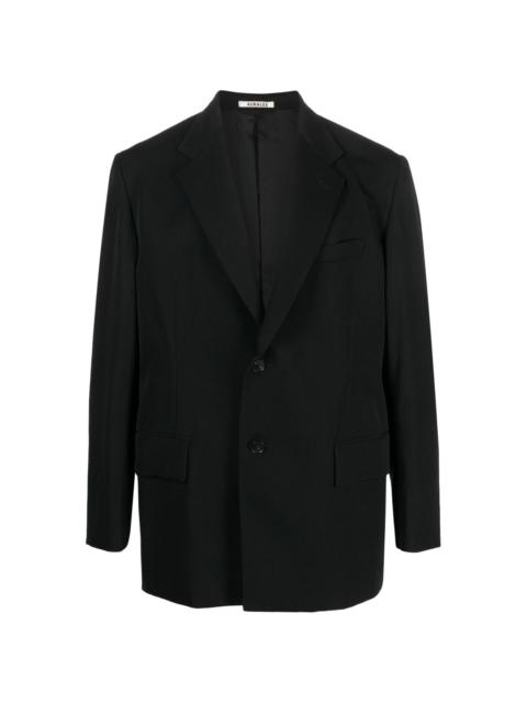 single-breasted wool blazer