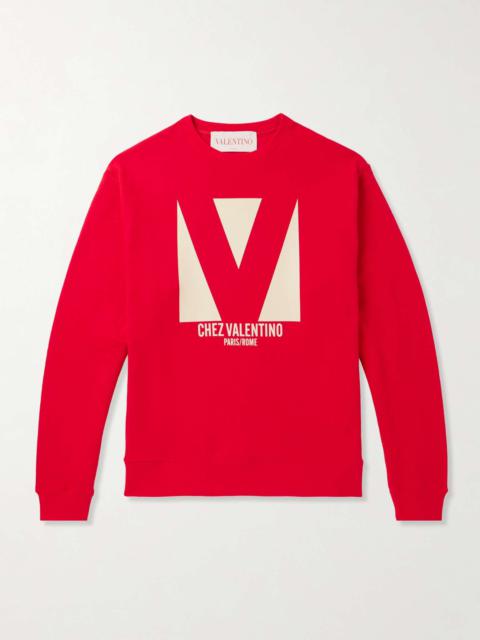 Valentino Logo-Print Cotton-Jersey Sweatshirt