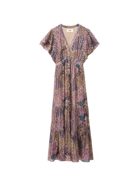 ba&sh Pareta V-neck floral-print dress