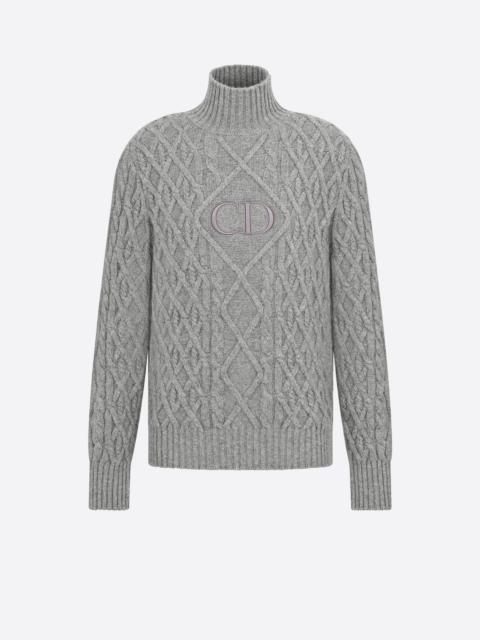 Dior 스탠드 칼라 스웨터 'CD' 서명