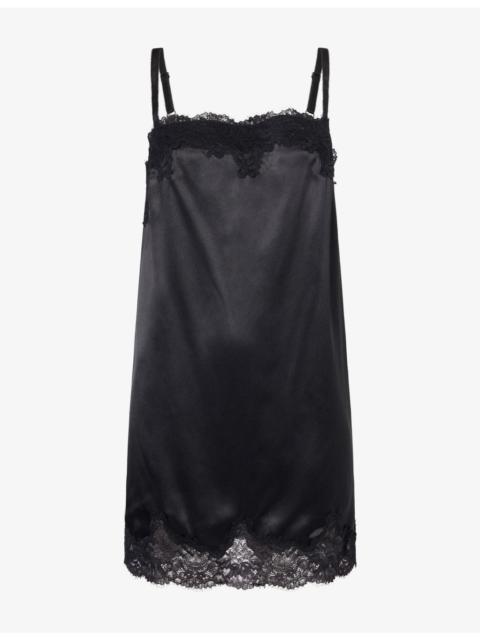 Reformation Emma-Rose Slip Silk Mini Dress