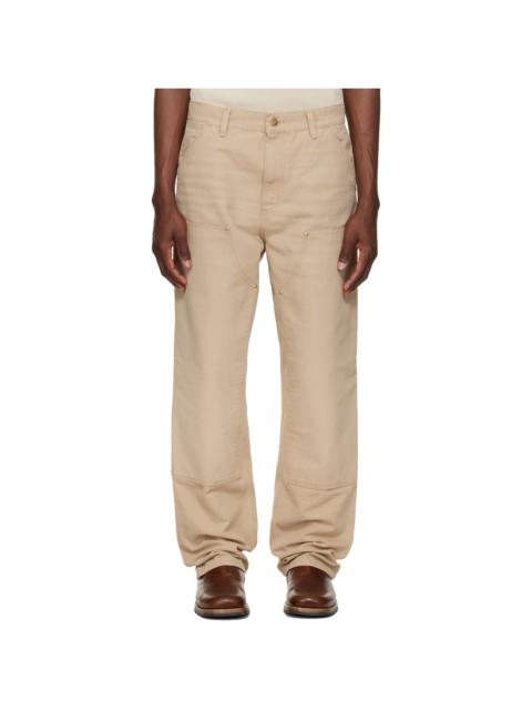Carhartt WIP Beige Double Knee Trousers