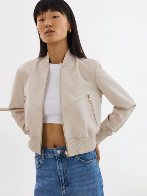 LAMARQUE KORDELLA | Reversible Leather Bomber Jacket
