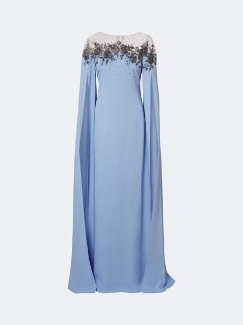 CAROLINA HERRERA Embellished crêpe gown