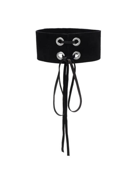 MANOKHI Mira 5 leather chocker necklace