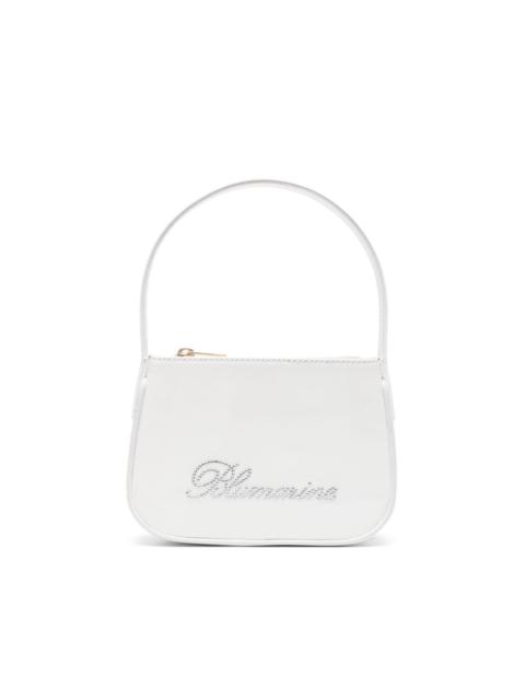 Blumarine rhinestoned leather shoulder bag