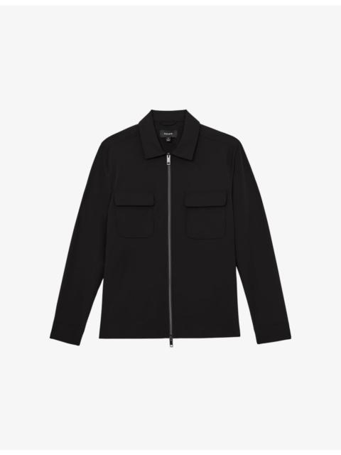 REISS Ascend Long-Sleeved Stretch-Woven Shirt