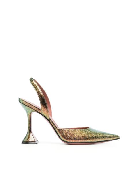 Amina Muaddi Holli 95mm slingback pumps